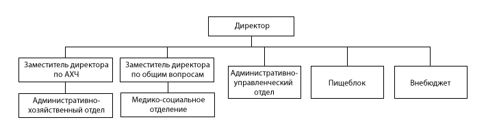 Структура ГБУ «Пансионат ветеранов войны и труда»