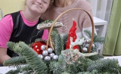 Мастер-класс по изготовлению елочной композиции
