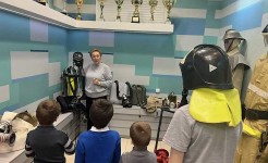 В завершение каникул ребята совершили познавательный визит в Музей пожарной охраны