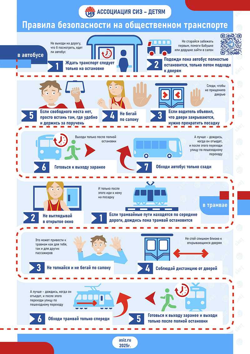 Правила безопасности на общественном транспорте
