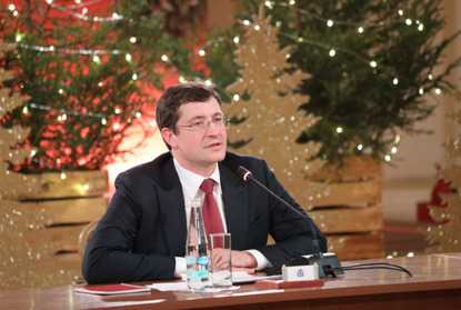 Губернатор Глеб Никитин поздравил нижегородцев с Новым годом