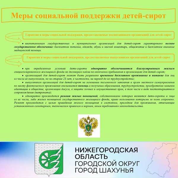 «Меры социальной поддержки детей-сирот»