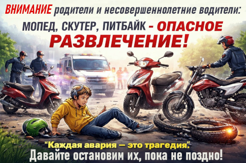 Внимание, родители и подростки! Безопасность на дорогах – наш общий приоритет!