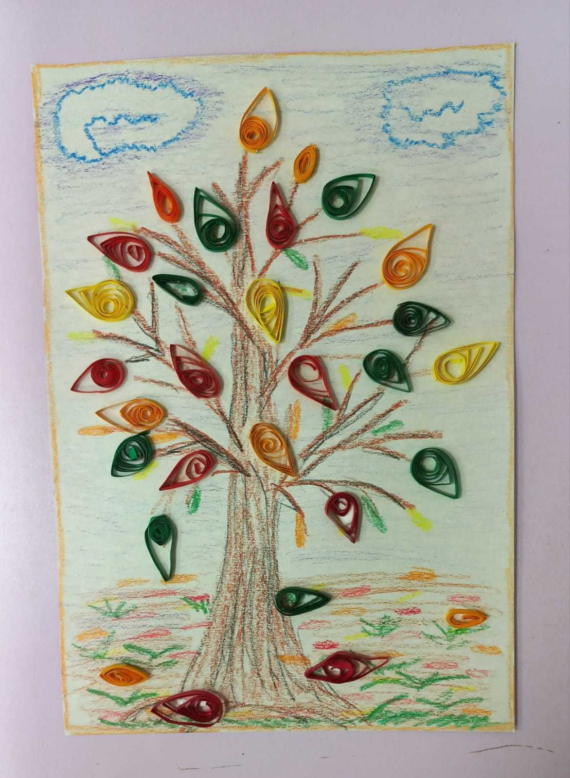 Осенняя сказка в технике квиллинг